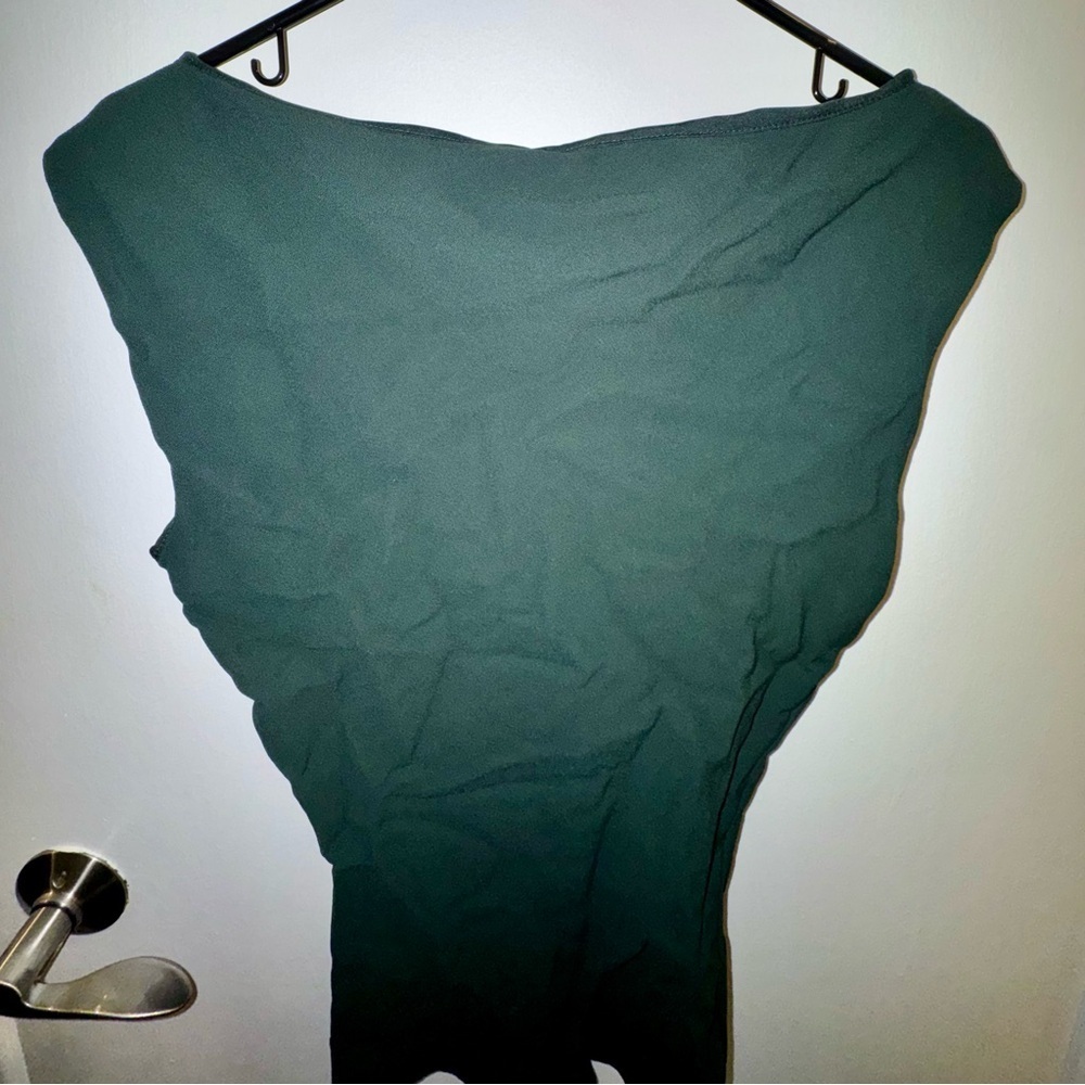 Banana Republic Women's Dark Green Blouse - Picture 7 of 8
